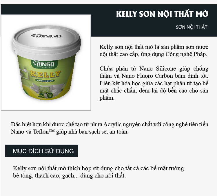 Kelly sơn nội thất mờ