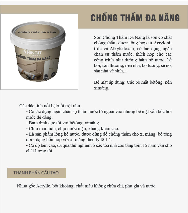 chống thấm đa năng