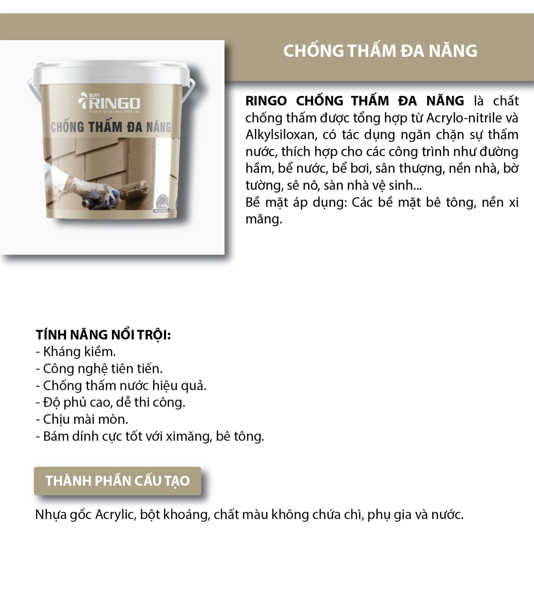 chống thấm đa năng