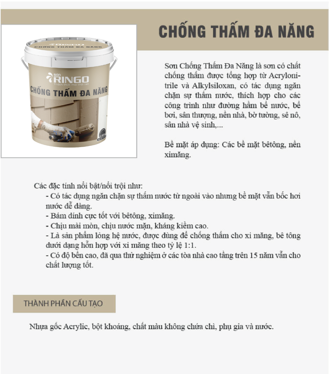 chống thấm đa năng