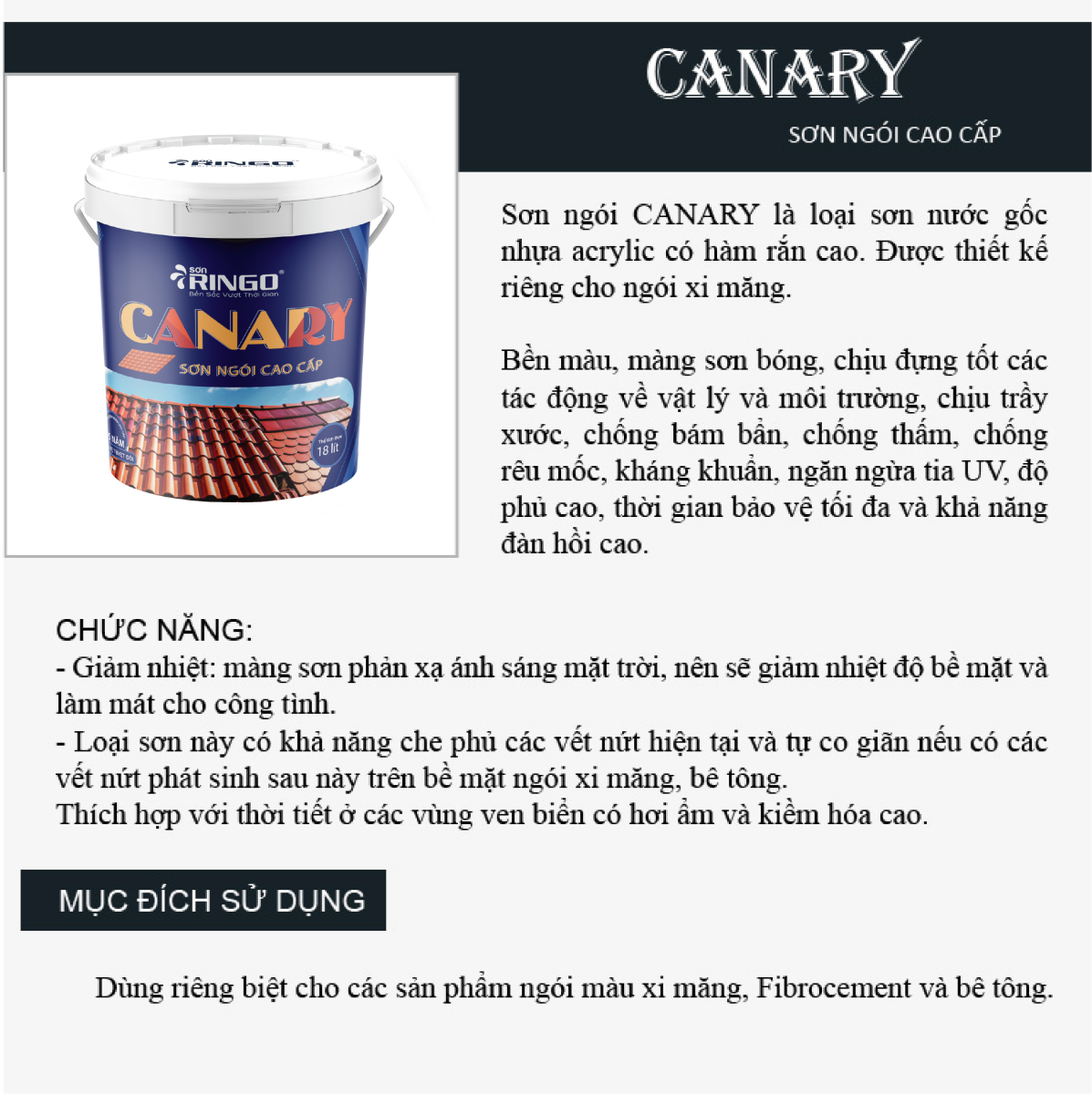 Son ngoi cao cap CANARY